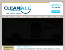 Tablet Screenshot of cleanall.com